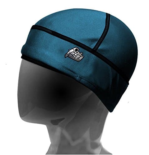 TSURAG Tsu3 Compression Cap, Teal with Black Stitches (Large)