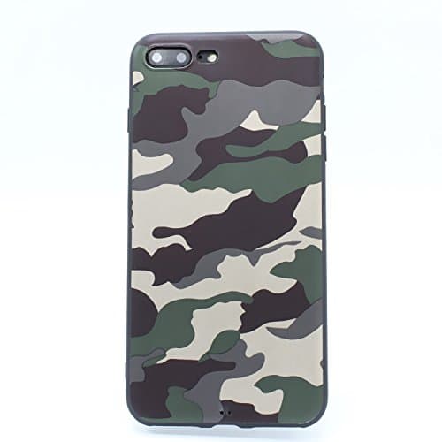 iPhone 7 plus Camo Case iPhone 8 plus Camo Case, Camouflage Printing Slim-Fit Anti-Scratch Shock Proof Print Flexible TPU Case (Camo, iPhone7P/8P)