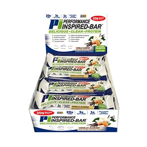 Performance Inspired Nutrition bar, Vanilla Almond, 12Count