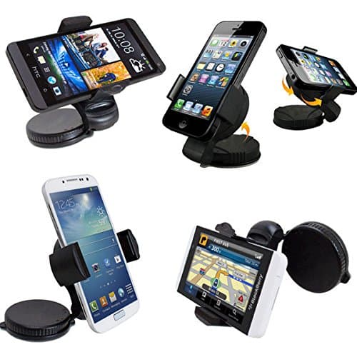 Greenten 360 Rotating Adjustable Windshield Car Phone Mount Stand Holder Kickstand Telefono Celular For Mobile Phone / Tablet /GPS / PDA / PSP/MP3 / MP4