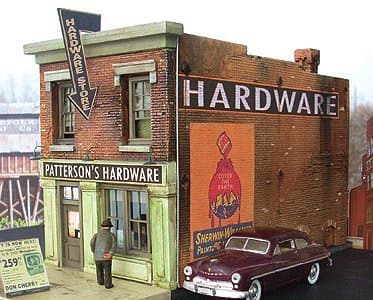 Downtown Deco O Scale Patterson's Hardware Cast Hydrocal & Plastic Kit