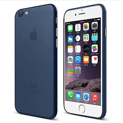 i7 4.7inch Ultra-Thin 0.4mm Silicone Phone Shell iAnko New Upgrade Environmental Protection PP Material Not Change Color Anti-Fingerprint Anti-Oil Micro-Matte Case Applies For iPhone7 (Blue)