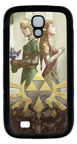 S4 Case, Galaxy S4 Case, Custom Design Samsung Galaxy S4 Soft Rubber TPU Black Protective Case Shock-Absorption Bumper Case for New Galaxy S4 - The Legend Of Zelda