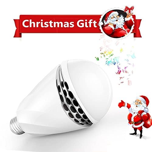 Christmas Gifts Light Bulb with Integrated Bluetooth Speaker Bluetooth Light Bulb Speaker, ALECTIDE LED Smart Lamp Bulb, Music Light Bulb, Best Gifts for Kids