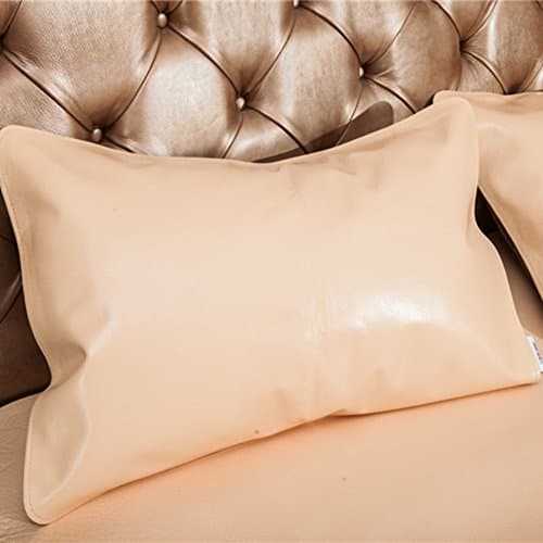 leather mat pillow/Single soft cowhide pillow/ leather pillow case-A 48x74cm(19x29inch)