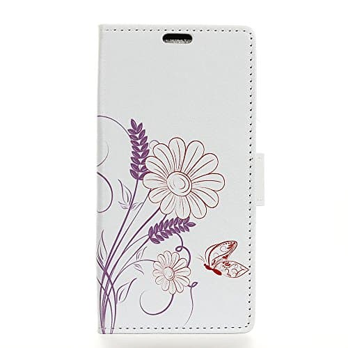Acer Liquid X2 Case,New Hand Painted Slim Folio / Flip Pu Leather wallet With card slots Stand TPU Bumper Back Phone Cover (Flower Fairy)
