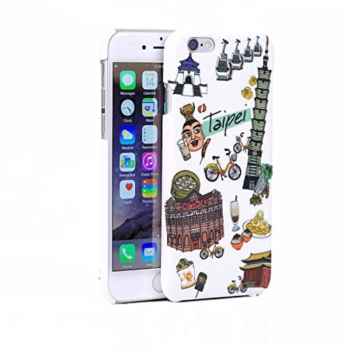 iPhone 6/6s Plus Case WaKase [Voyage] Slim Fit Design Printed Fine Texture PC Case - Taipei