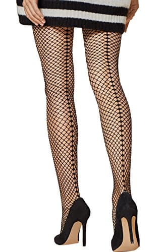 Fiore Salire Seamed Fishnet Tights