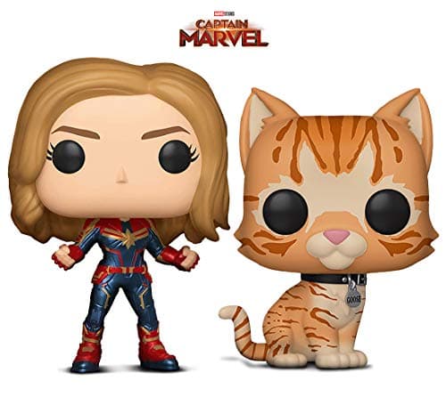 Warp Gadgets Bundle - Funko Pop! Marvel: Captain Marvel and Goose The Cat (2 Items)