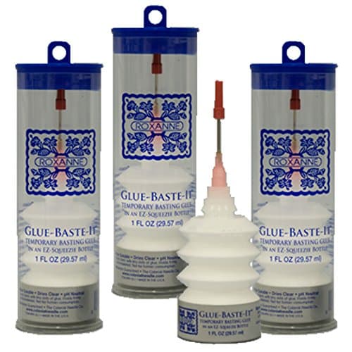3-Pack Bundle of Roxanne Glue Baste It EZ Squeeze 1 oz.