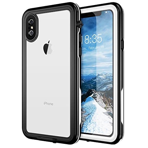 iPhone X/iPhone XS Waterproof Case,Waterproof Shockproof Dirtproof Full Body Protective Cover with Built-in Screen Protector Underwater Case for Apple iPhone X/iPhone XS 5.8 inch