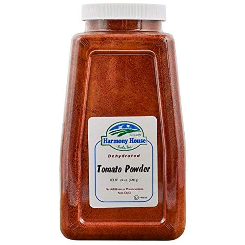 Premium Dehydrated Tomato Powder 22 Oz Size Quart Jar From Harvest Red Tomatoes By Harmony House Foods