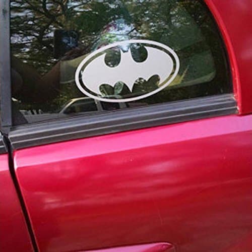 Batman emblem MEDIUM Vinyl Decal | DC Comics Justice League Batman Superman Wonder Woman Aquaman Flash Cyborg Green Lantern Martian Manhunter | Cars Trucks Vans Laptops Cups Mugs | Made in the USA