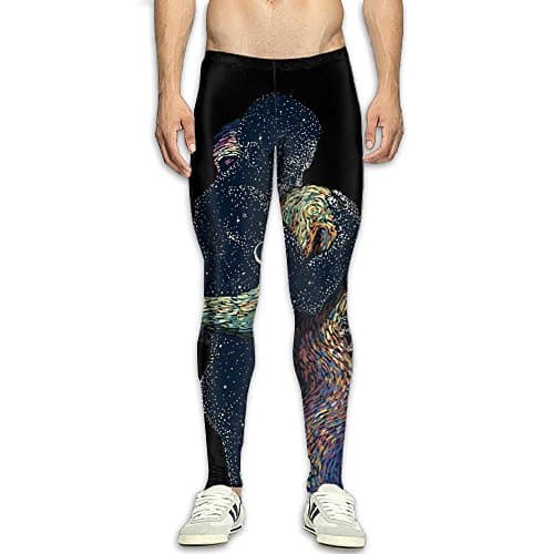 Men's Compression Pants Baselayer Running Tights Complete Me 3D Print Fitness Sports Leggings