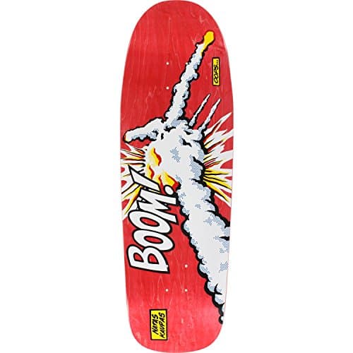 101 Boards Naturalas Challenger Skateboard Deck -9.8x32.2 Red DECK ONLY