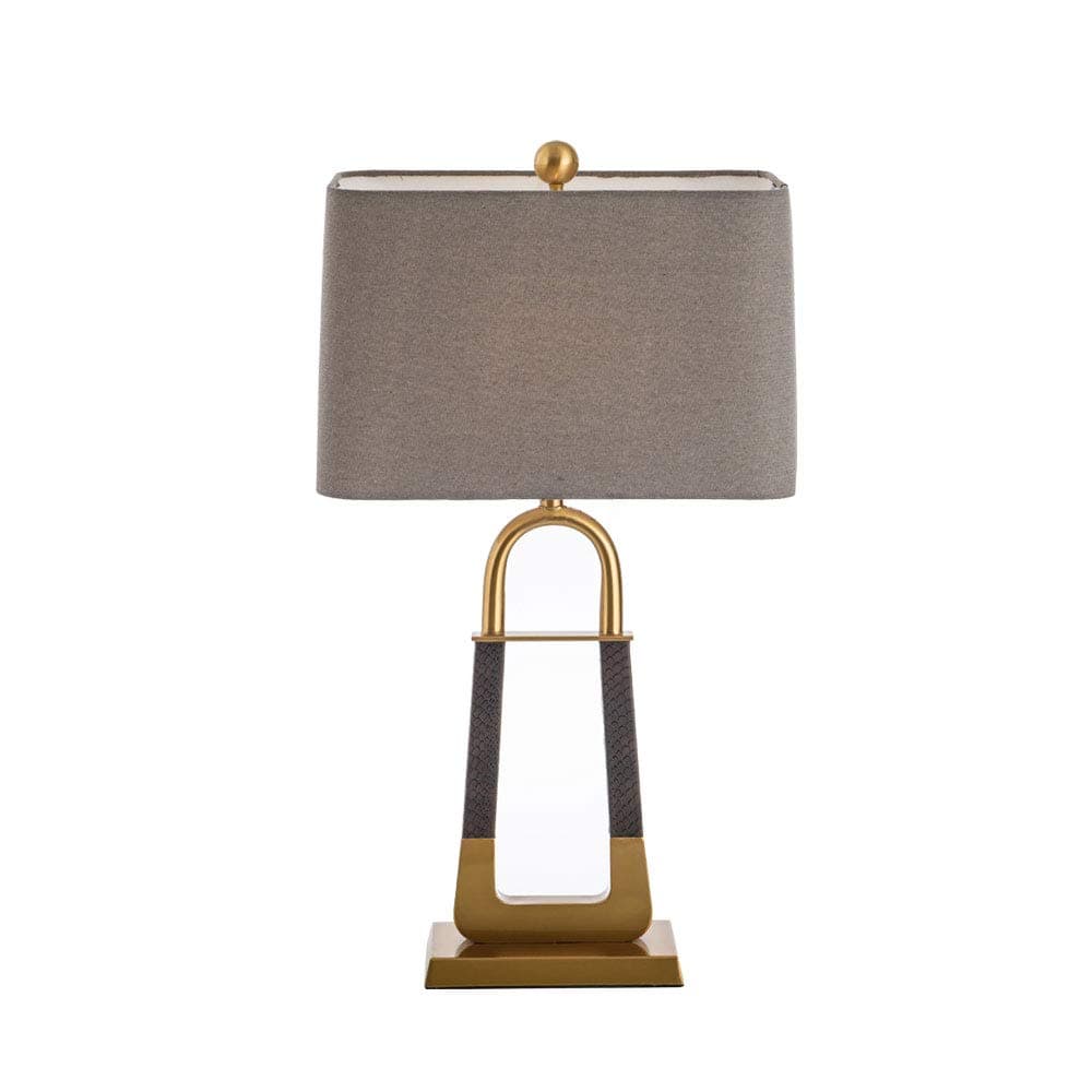 Boy Bedroom Table Lamp, Luxurious Man-made Texture Table Lamp, Handmade Fabric Lampshade Bedroom Table Lamp, Metal Bracket Living Room Table Lamp for Girl Bedroom Study Bedside Lamp, E27, Button Switc