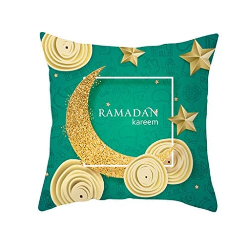 Holywin Muslim Ramadan Pattern Polyester Cushion Cover Pillow Case Home Decor Sofa Bed Home Decor Pillowcase Cushion Cover