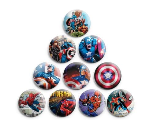 Super Heroes Marvel Comics Pinback Buttons Badge #2 (Set of 10) 1.25" ,New