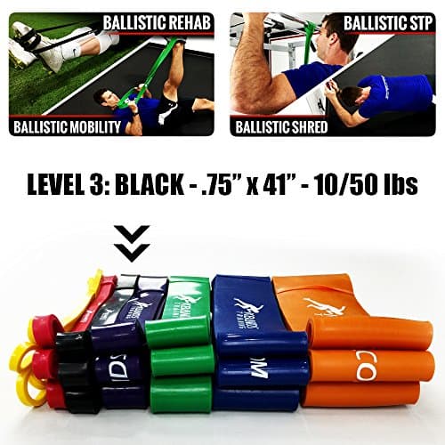 Kbands TrainingBallistic Bands - Strength Assisted Pull Up Bands - Workout Powerlifting Exercise Bands, Sports & Fitness - Up to 7 Resistance Levels