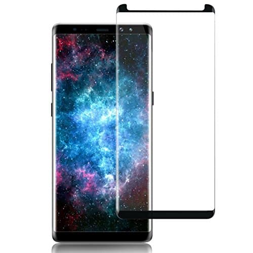 Samsung Galaxy Note 8 Black Screen Protector, Tekogys 1 Pack 3D Curved Dot Matrix Tempered Glass Screen Protector Full Screen Coverage for Samsung Galaxy Note 8-Black Case Friendly