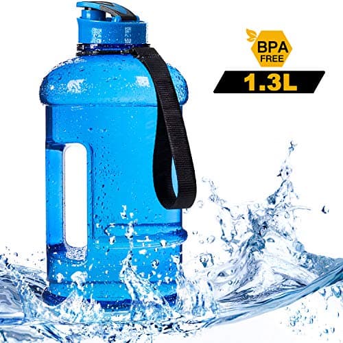 TOPWARE Big Capacity 2.2L 75oz Half Gallon 1.3L 44oz Sports Gym Water Jug Container Large Leakproof BPA Free Water Bottle for Fitness Camping Bicycle