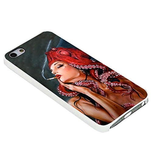 Tattooed Octopus Sigaret for Iphone Case (iphone 6s plus white)