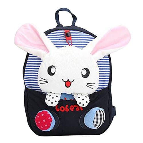 Your Gallery Baby's Cute 3D Rabbit Little Backpack Plush Bag for Toddlers Kids, navy