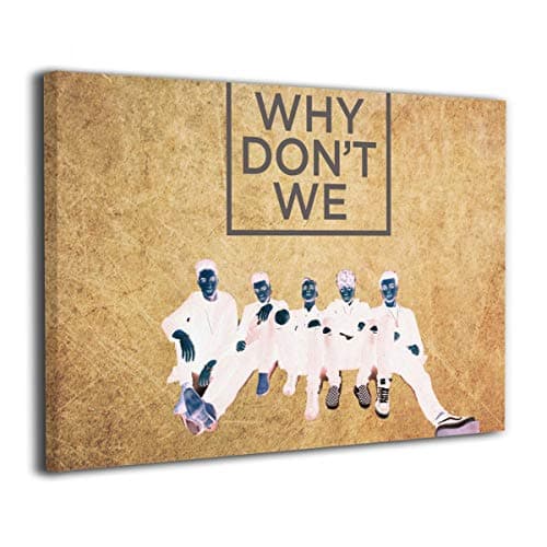 Why Don't We Wall Art Painting Print Artwork None Frame For Living Room Bedroom Bathroom 12x8Inch