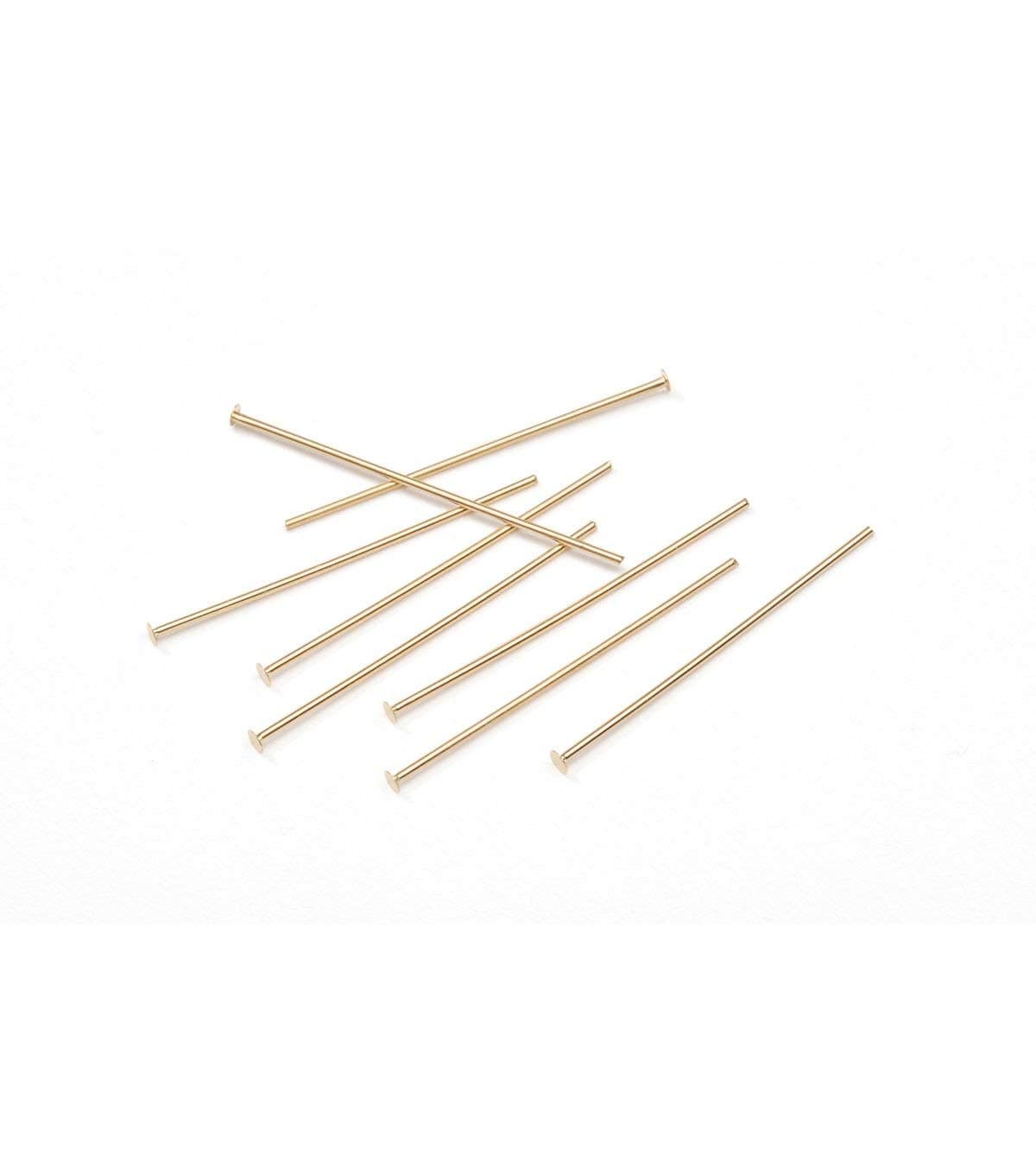 Darice Brass 1" Gold-Plated Head Pin