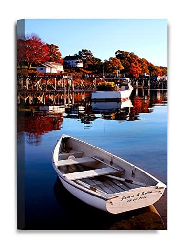 IPIC - "Our Boat", Personalized Artwork with Names and Date on, Perfect love gift for Anniversary,Wedding,Birthday and Holidays. 24#P (30x20")