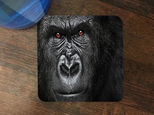 Gorilla Face Silicone Drink Beverage Coaster 4 Pack by Gorilla Cases