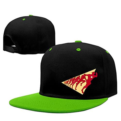 ROCE Men's The Flash Logo Justice League Reverse Strapback Hats KellyGreen One Size