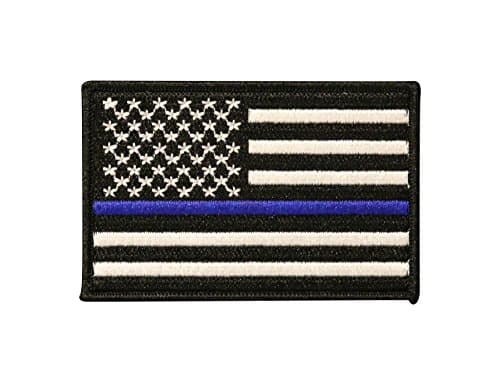 Thin Blue Line American Flag Patch by Morale Patch Armory - Police and Law Enforcement Honor USA