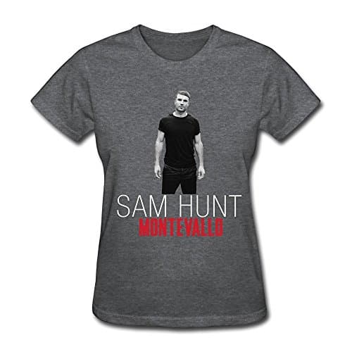 SUAMDAN Women's Sam Hunt Montevallo T Shirt