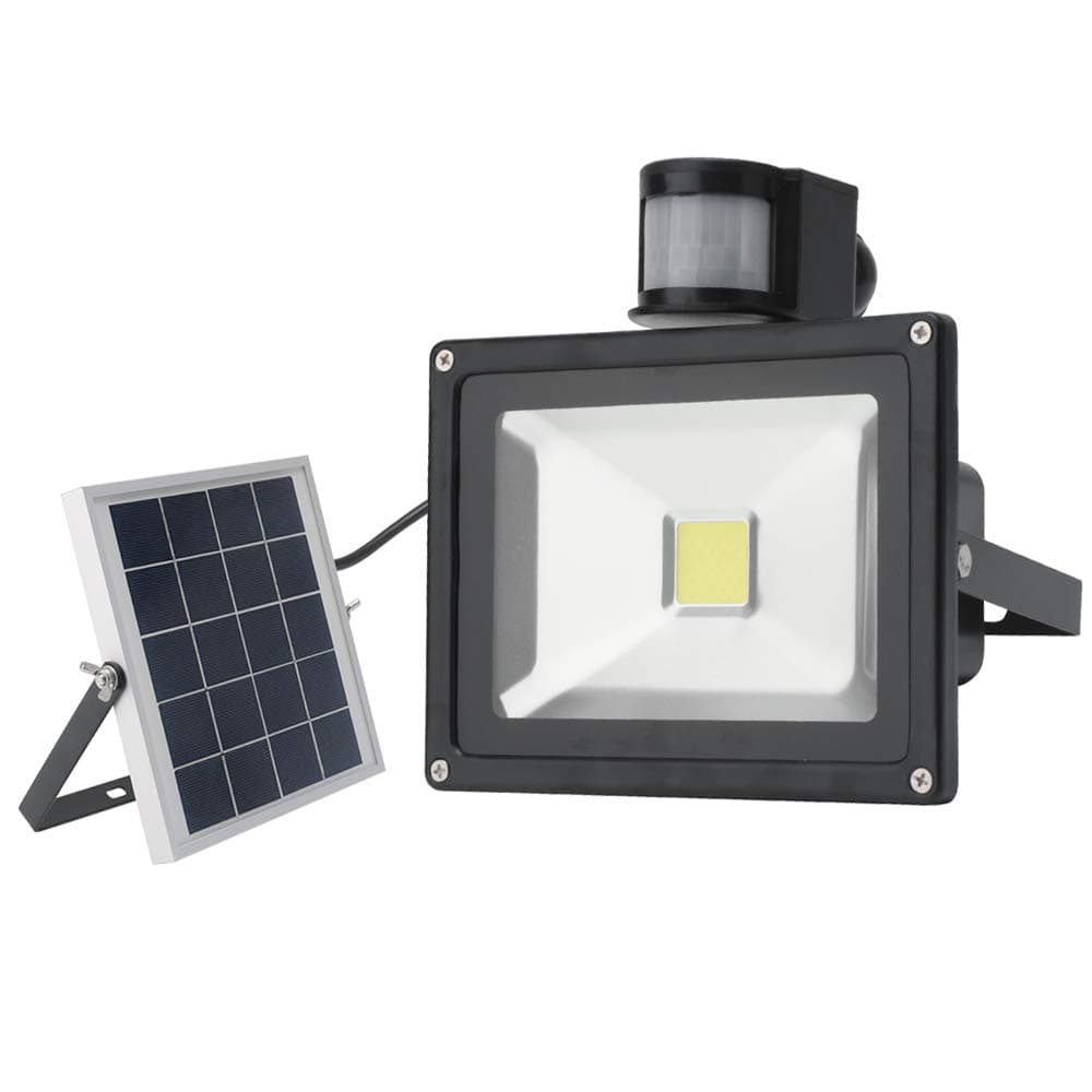 20W Solar Powered LED Spotlight PIR Motion Sensor Floodlight Outdoor Security Emergency Waterproof Light for Garden