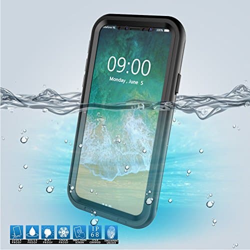 iPhone X Case, WOSUNG Waterproof Full-body Rugged Case with Built-in Screen Protector for Apple iPhone X 2017 Release