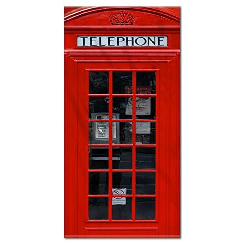 Red British Phone Booth Ultra Thin Beach Towel
