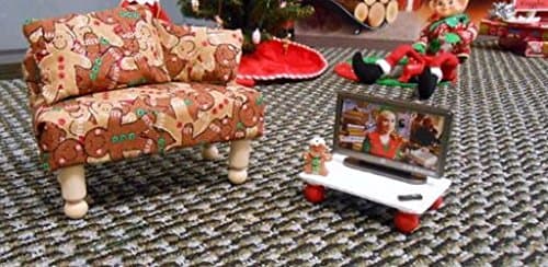 Elf Couch &amp; Television Props. Tv, Remote, Coffee Table, Couch and Pillows. Can use over and over for different day ideas