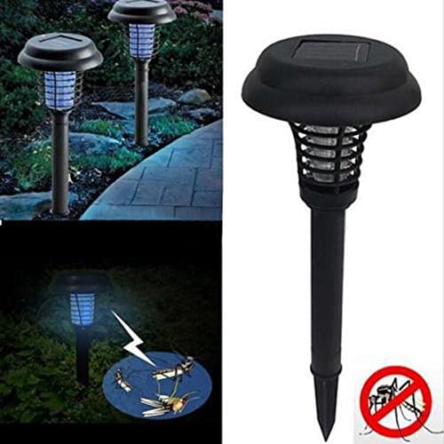 DDLight Electronic Pest Control, Insect, Mosquito and Fly Killer Mosquito Bug Zapper LED Solar Garden Lamp -2 in 1 Zapper and Lantern Light