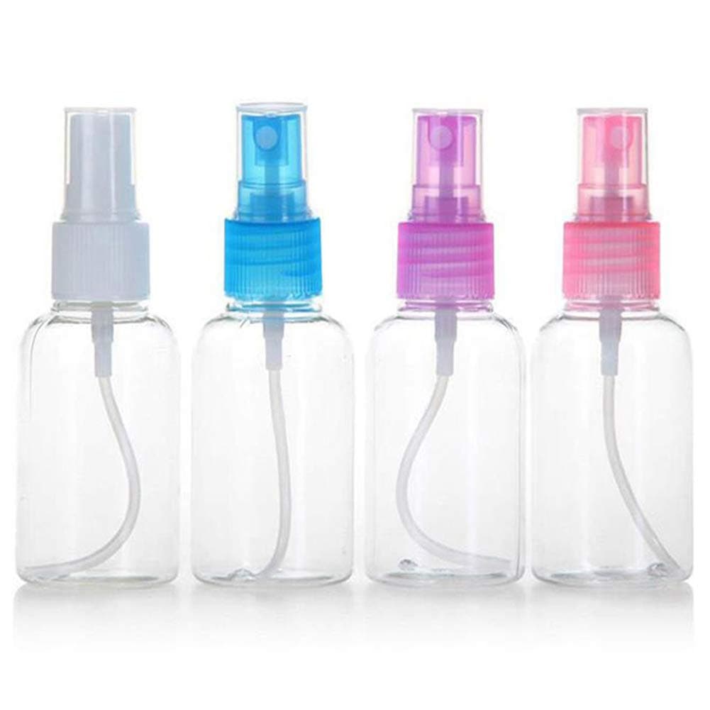 4PCS Portable Refillable Plastic Fine Mist Perfume Spray Bottle Transparent Empty Spray Sprayer Bottle Cosmetic Spray Bottles Transparent Travel Small Bottles (40ml)