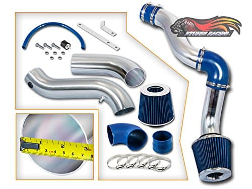 Rtunes Racing Cold Air Intake Induction Black / Red / Blue Filter Kit For 2005-2009 Dodge Magnum &amp; Charger 3.5L V6 (Blue)