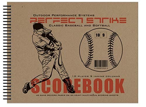 Perfect Strike Baseball SCOREBOOK with Rules and Scoring Instructions : Heavy-Duty. Great for Baseball and Softball.