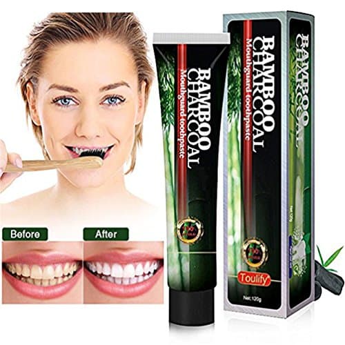 Natural Black Bamboo Charcoal Toothpaste, Activated Charcoal Teeth Whitening Toothpaste 3d white, Destroys Bad Breath Removes Smoke Stains and Coffee Stains