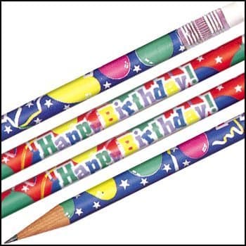 Happy Birthday Pencils - 144 Per Set