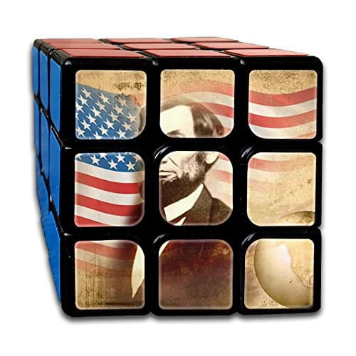 Lincoln¡¯s Birthday Magic Speed Cube,Magic Cube Puzzles -Best Rubix Puzzle Toy