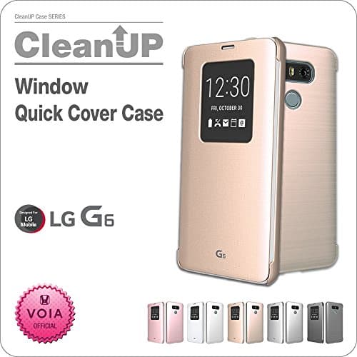VOIA LG G6 Window Quick Cover Case (Silver)