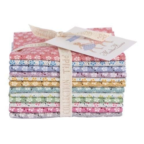 Tilda Fabrics 'Meadow Basics' Collection, Fat EIGHTHS Bundle - 12 Pieces of 20" x 10.8" 100% Cotton Quilting Fabric