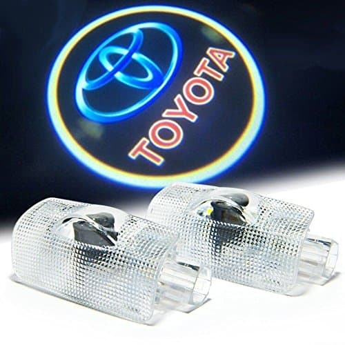 Flyox Universal Car Door LED Logo Projector Lamp Ghost Shadow Welcome Lights Laser Emblem Logo Kit for Toyota Series (2 Pack )