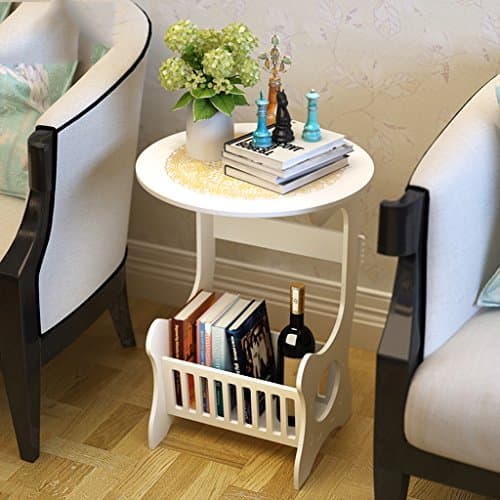 Storage Tower Magazine Shelf Storage Unit Telephone Table Drawer Combination Bookcase (White, PVC,303360cm)