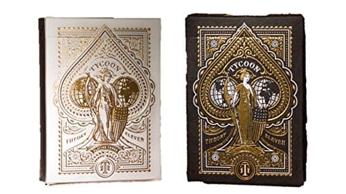 Black and Ivory Tycoon 2-Pack Playing Cards Set by Theory 11